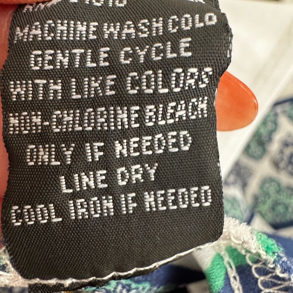 BCX Geometric Green and Navy Lined Camisole - Picture 6 of 7